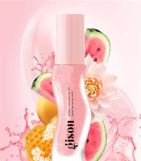 gisou lip oil watermelon sugar.